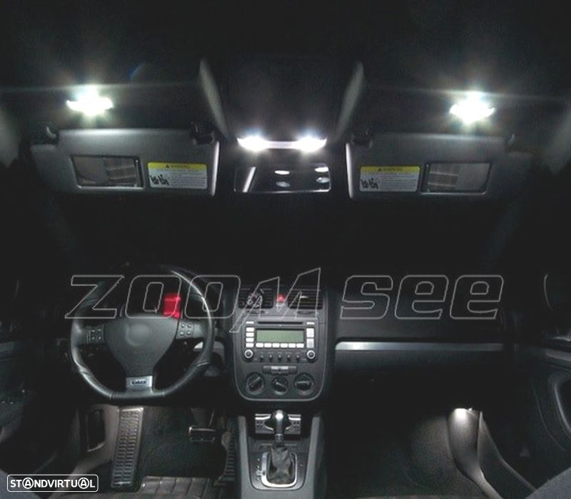 KIT 17 LAMPADAS LED INTERIOR PARA VOLKSWAGEN VW GOLF 5 GTI 06-09 - 6