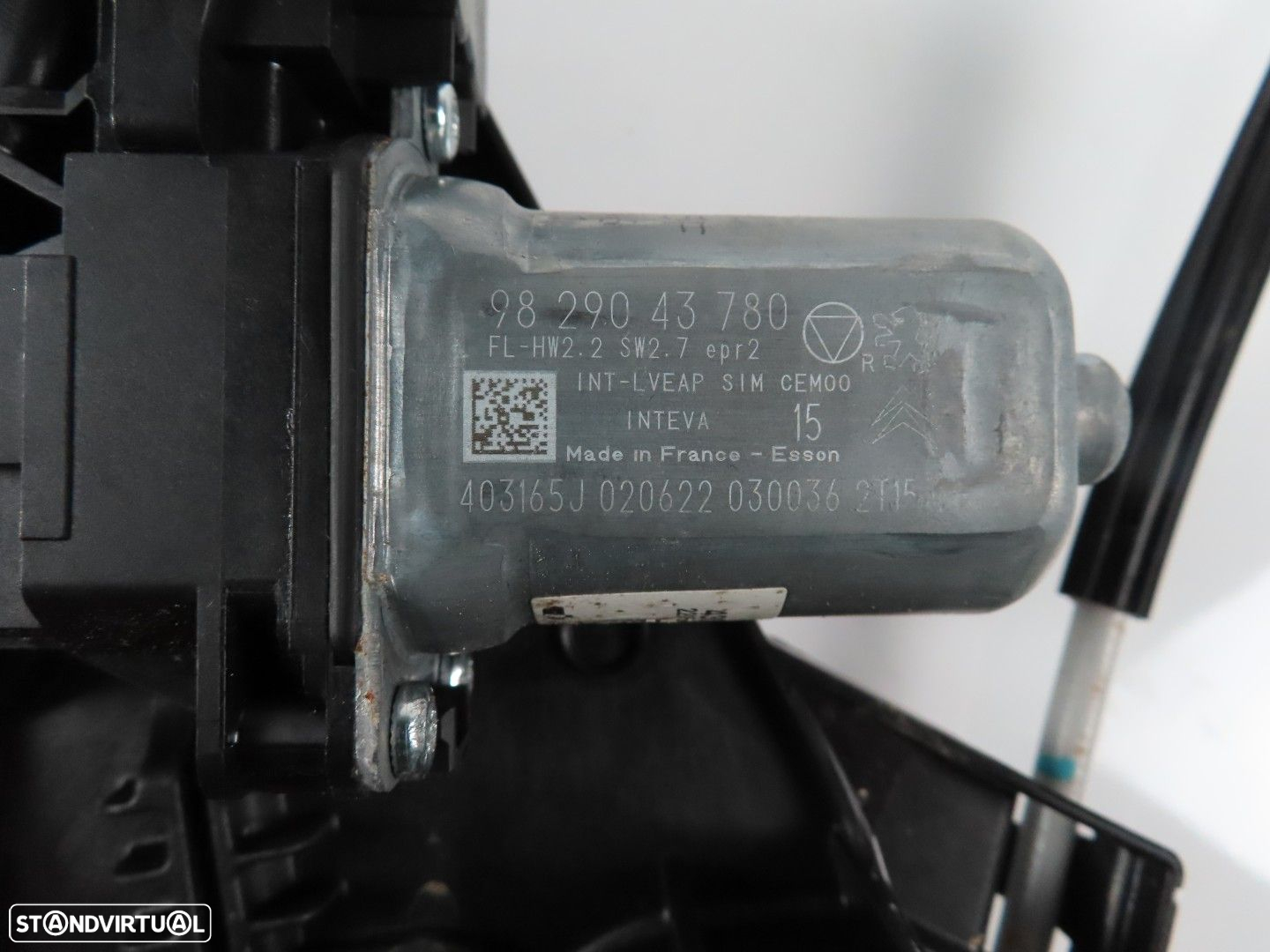Elevador da Porta Com Motor Esquerdo/Frente Seminovo/ Original OPEL CORSA F/PEUG... - 4