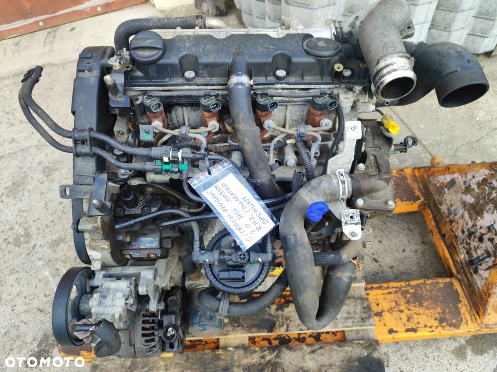 Silnik 2.0 HDI kompletny 109KM RHZ / DW10ATED do Citroen C5 C8 Berlingo Peugeot 406 607 806 Partner na chodzie - 2