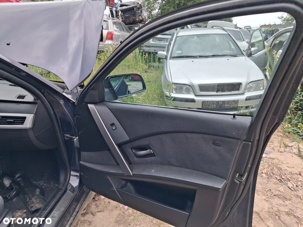 BMW E60 DRZWI PRAWY PRZOD PRZEDNI ORIENTBLAU METALIC 317 - 5