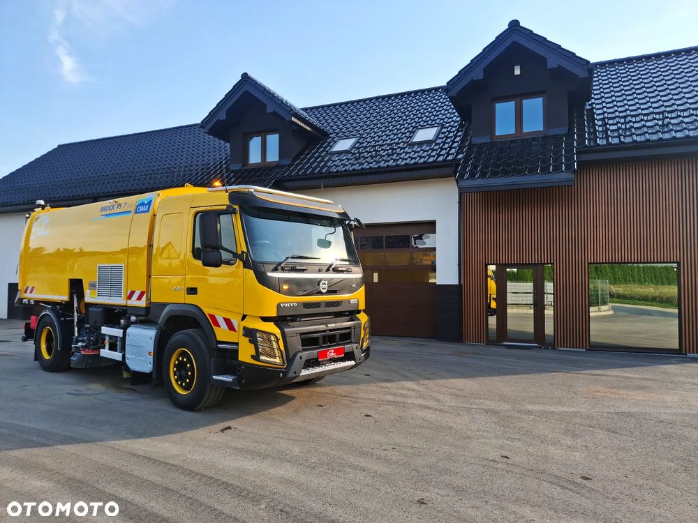 Volvo FMX 420 Zamiatarka BROCK VS 7 TECH Euro 6 PM2.5/10 Karcher 100 BAR Listwy Ciśnieniowe Mycie Asfaltu W Szerokim Zakresie Szczotki L/R 2145 MTH Kamery 360 2021R Dodatkowy Zbiornik Wody Webasto - 1