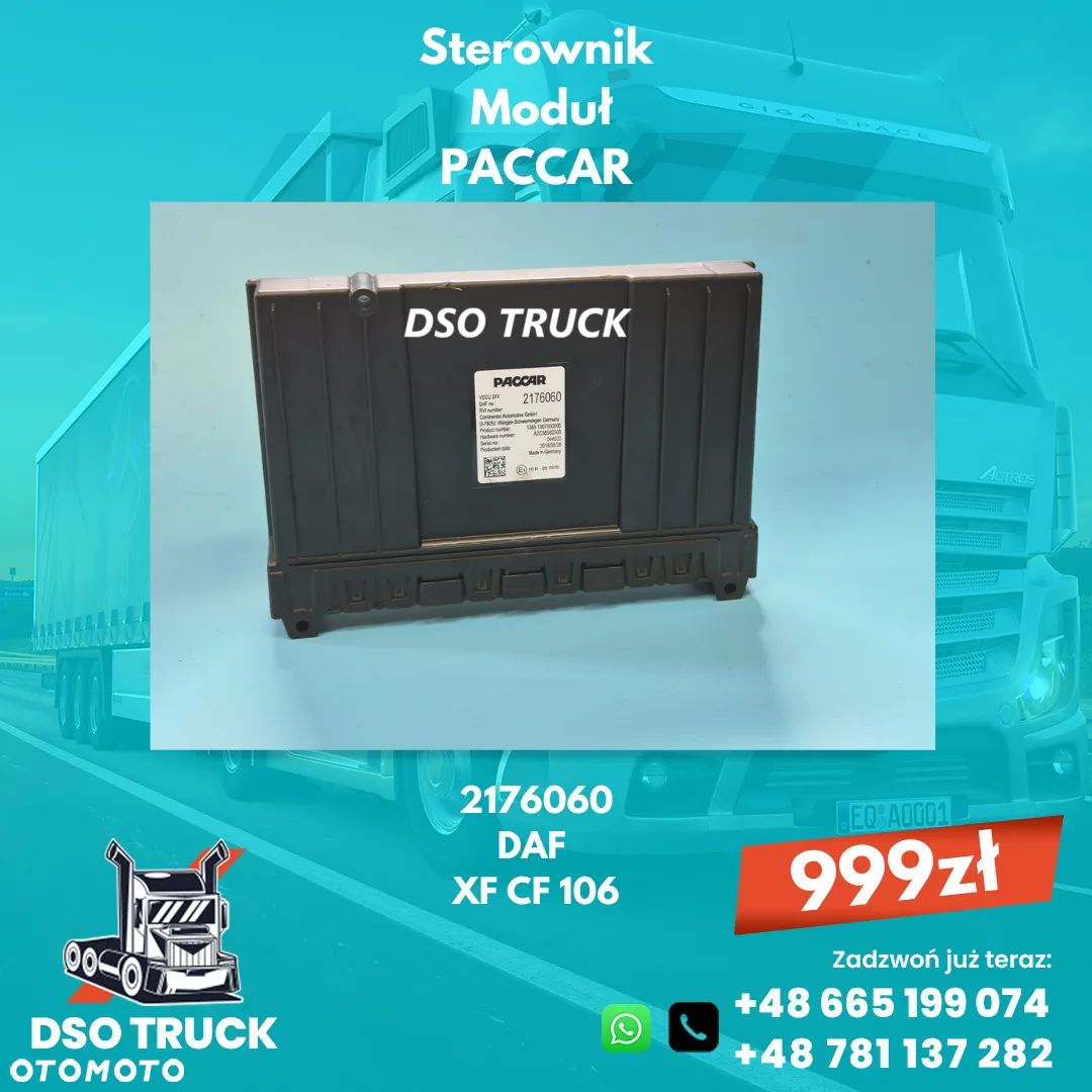 PACCAR Sterownik Modul VECU 2176060 DAF XF CF 106 - 1