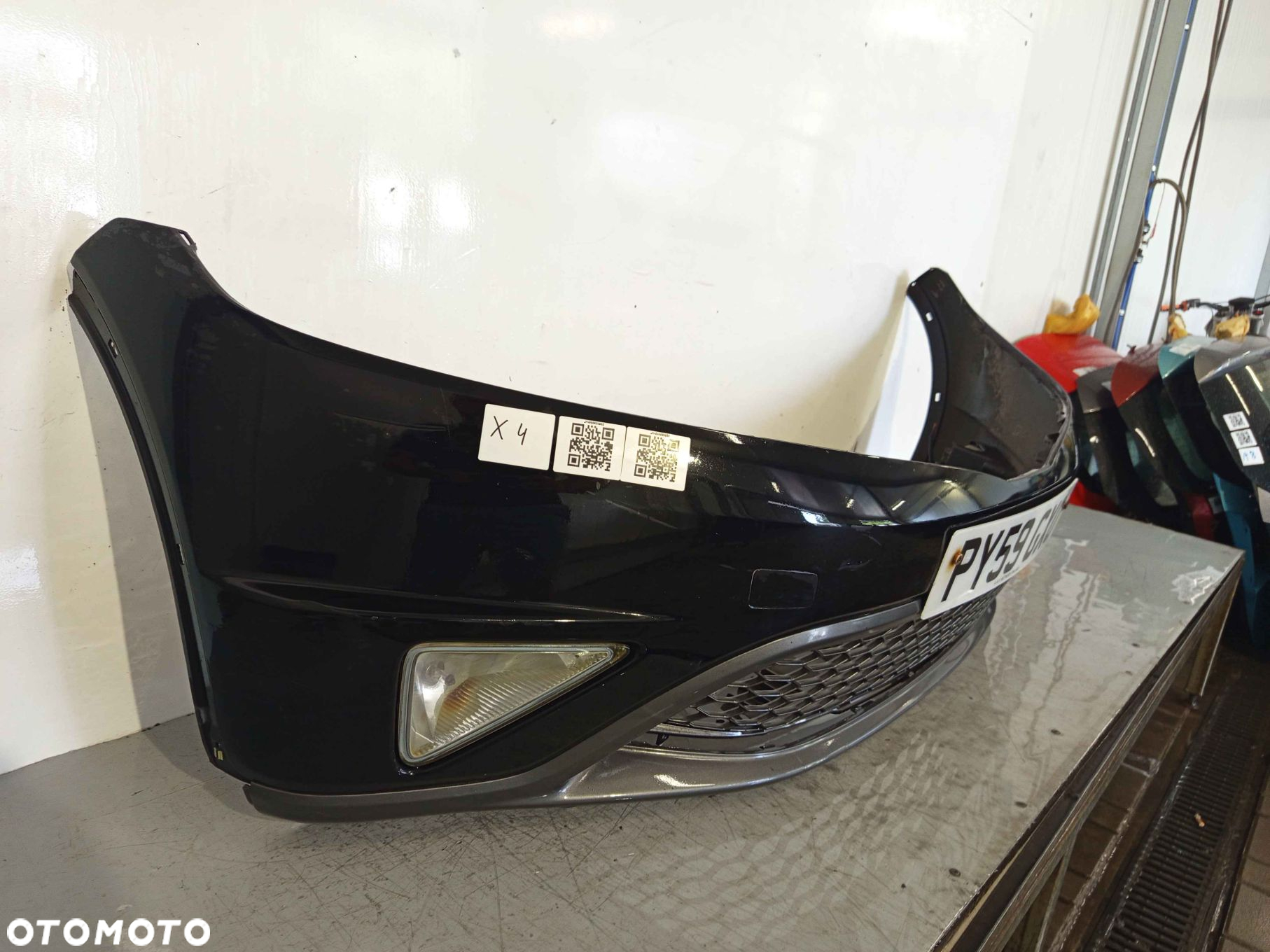 + ZDERZAK PRZÓD PRZEDNI HONDA CIVIC VIII 8 UFO B92P CZARNY HALOGENY - 2