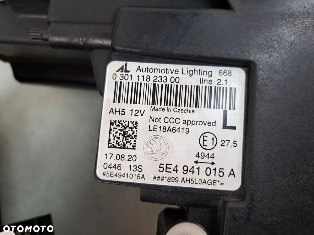 SKODA OCTAVIA IV 4 FULL LED LAMPA PRZÓD LEWA + PRAWA 5E4941015A 5E4941016A - 7