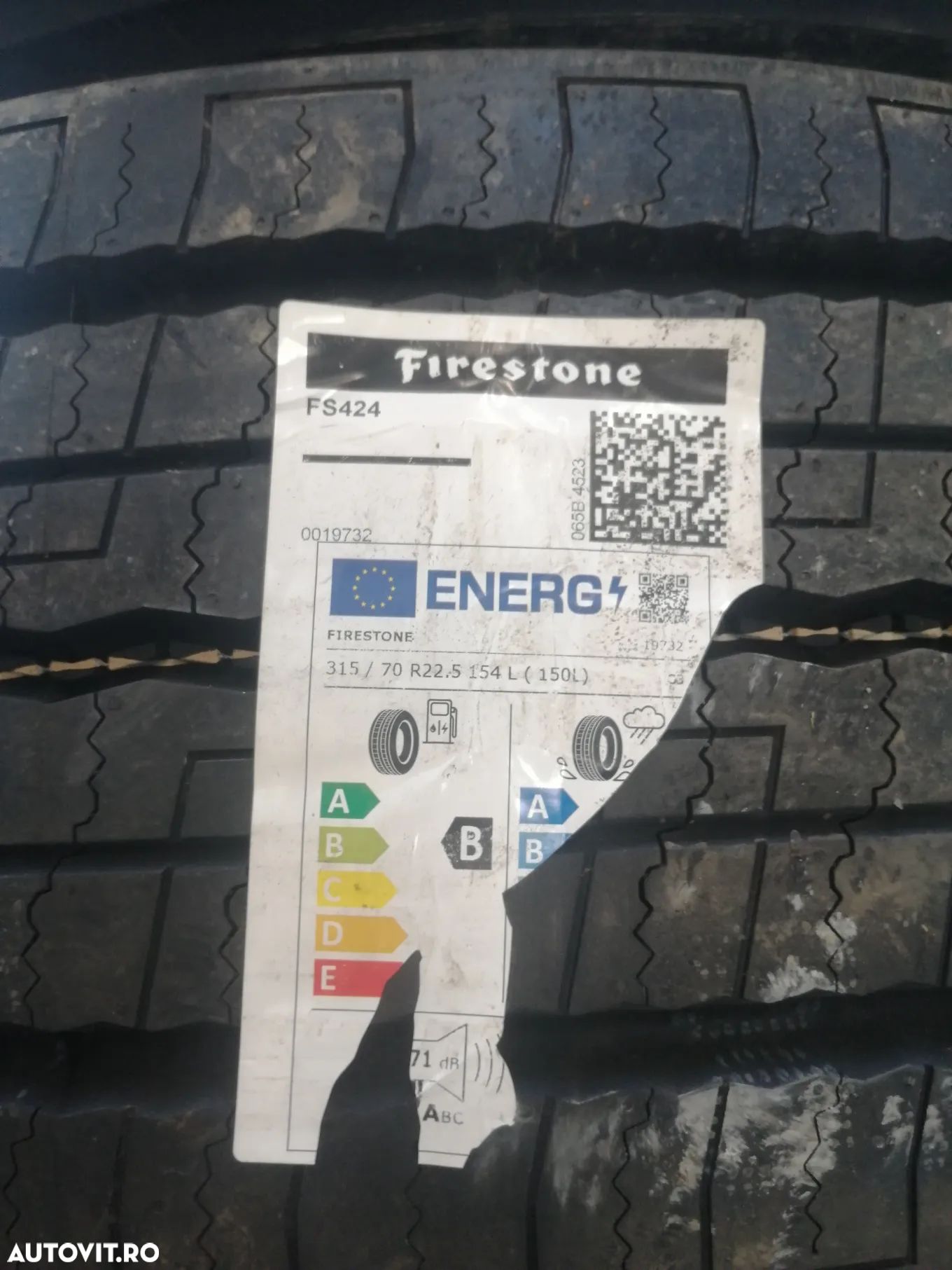 2 Bucati anvelope noi camion 315/70R22.5 Firestone FS424 - 1