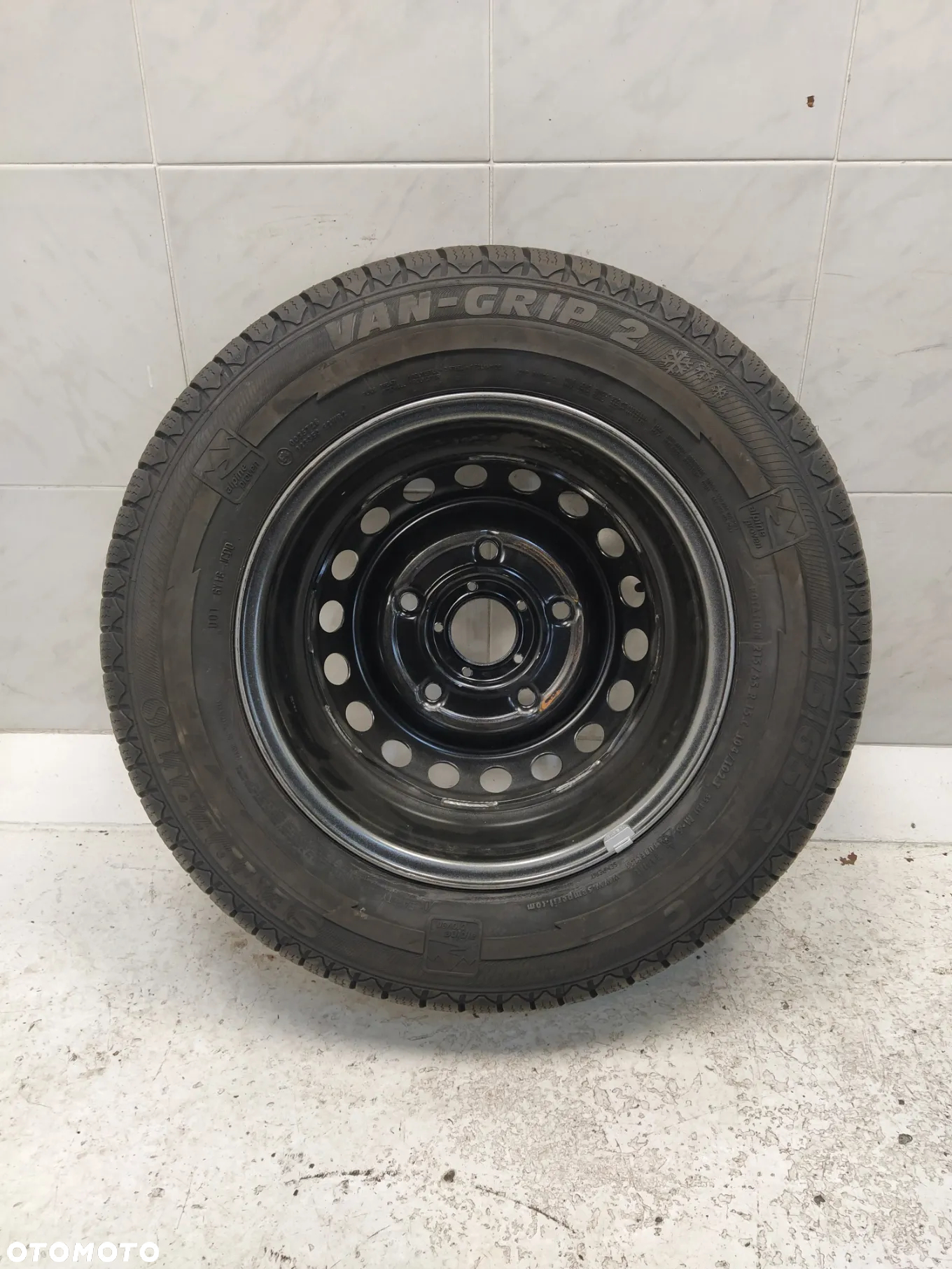 FORD TRANSIT CUSTOM 6,5x15 ORYGINALNE FELGI STALOWE R15 ET60 5X160 OPONY SEMPERIT 215/65 KOŁA ZIMA BIEŻNIK ok 10.5mm - 4