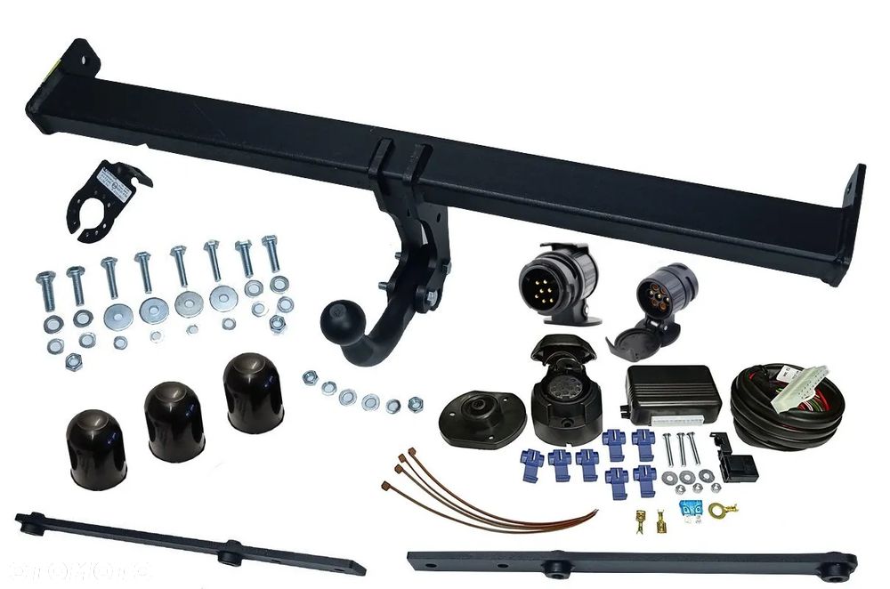 HAK HOLOWNICZY Z KULĄ ODKRĘCANĄ NA DWIE ŚRUBY+MODUŁ13PIN+WIĄZKA +ADAPTER13P/7 do MAZDA2 II DJ 2015+ - 3
