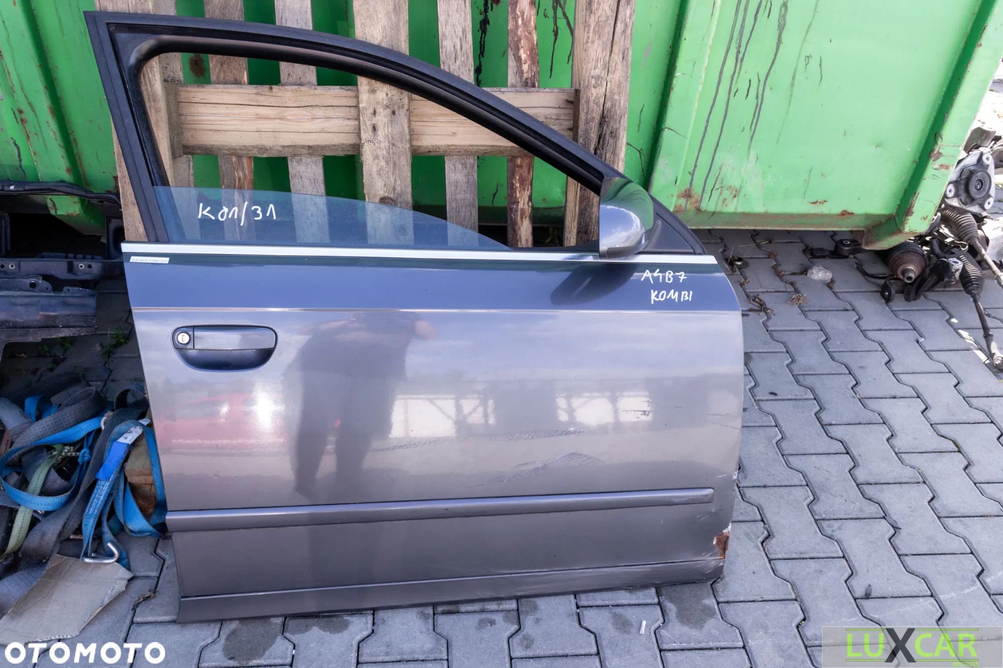 AUDI A4 B7 KOMBI DRZWI PRAWE PRZÓD PRZEDNIE KOLOR LX7Z GORLICE K01/31 - 1