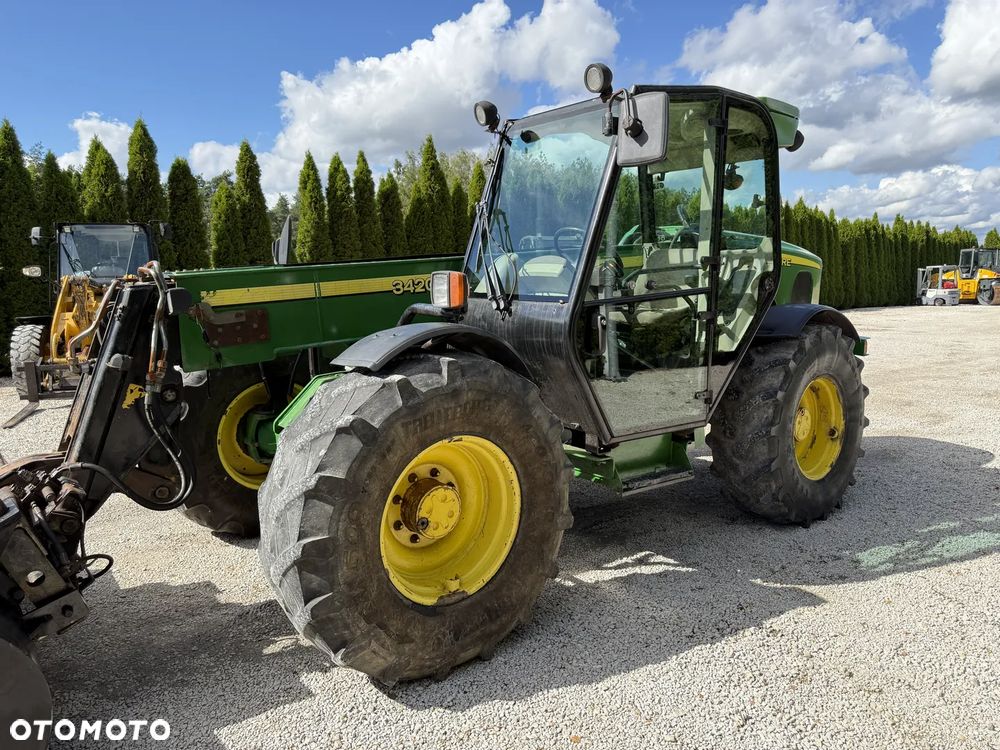 John Deere 3420 / TELESKOPOWA / 7 METRÓW / SZYBKA I MOCNA / BEZ DPF I ADBLUE / SPROWADZONA Z NIEMIEC / ŁADNIE UTRZYMANA / ORYGINAŁ / KLIMA / 33.7 26.6 42.7 38.7 531-70 532-70 735 741 634 3400 - 17