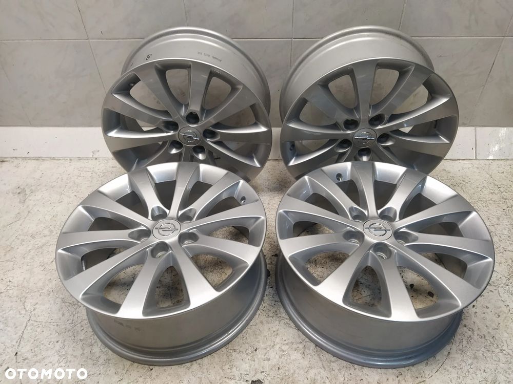 OPEL MERIVA B ASTRA ZAFIRA 7X17 ORYGINALNE FELGI ALUMINIOWE R17 ET47 5X110 DEKIELKI OPEL ORYGINAŁ - 2