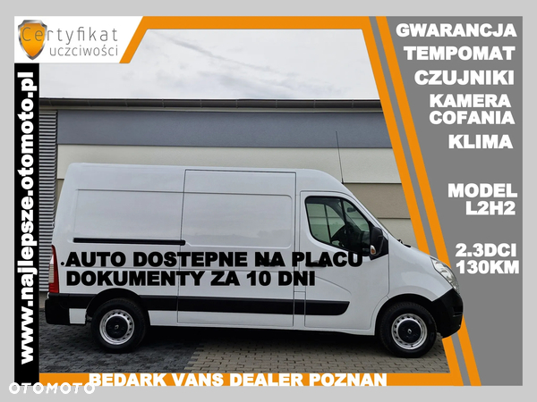 Opel Movano, L2H2, gwarancja, klima, tempomat, czujniki