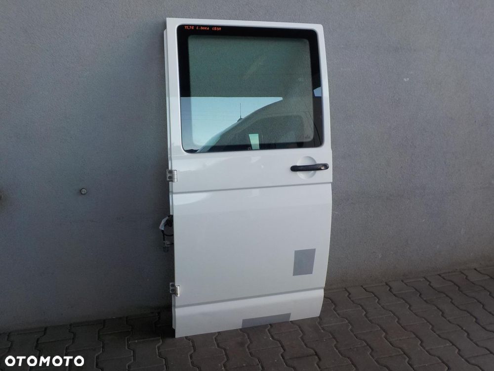 VW T5 T6 DOKA DUBELKABINA DRZWI TYŁ TYLNE LEWE KOMPLETNE - 3