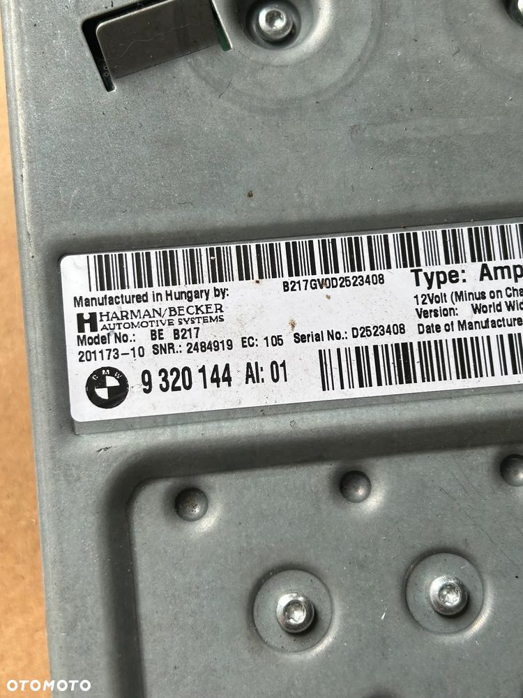 BMW F01 F07 F10 F11 WZMACNIACZ HARMAN BECKER TOP HIFI 9320144 - 3
