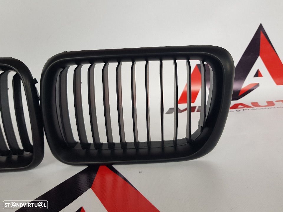Grelhas Frontais BMW E36 Facelift Preto Matte - 4