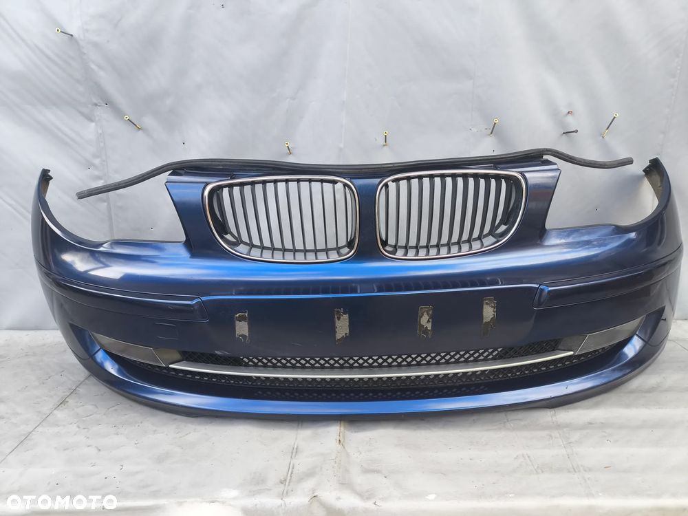 BMW 1 E81 E87 FL LIFT ZDERZAK PRZEDNI KOMPLETNY GRILL HALOGENY 7239273 - 1