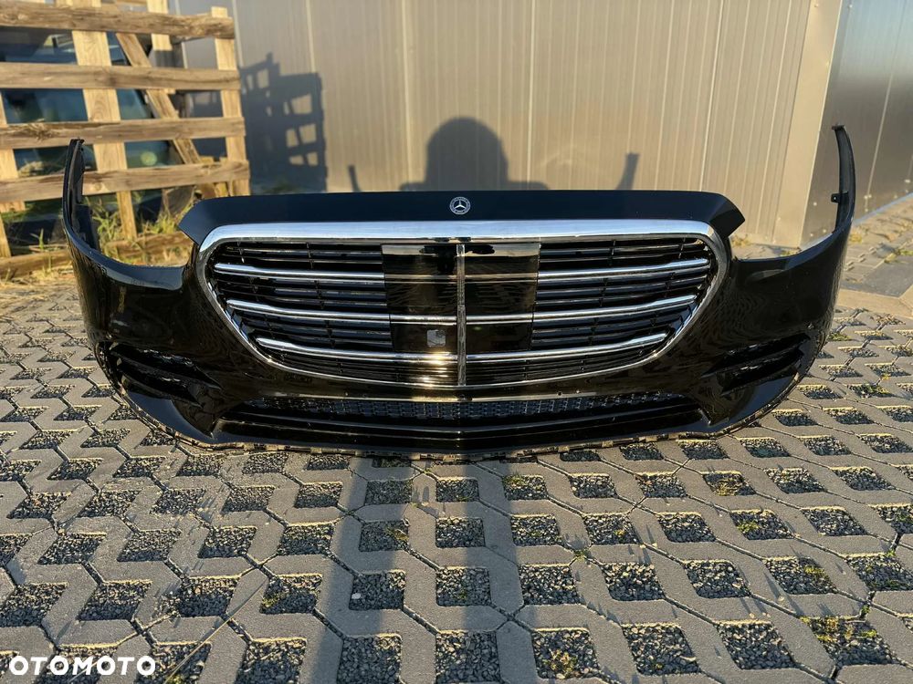 Mercedes Benz S Klasa W223 Zderzak Przód Przedni AMG 6xPDC 346 Onyx Black - 10