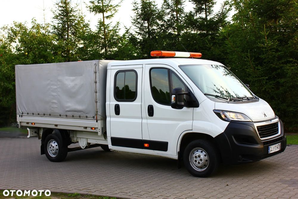 Peugeot BOXER 2.2 HDI 165KM BRYGADÓWKA 7 OSOBOWA +PAKA Z PLANDEKĄ - 13
