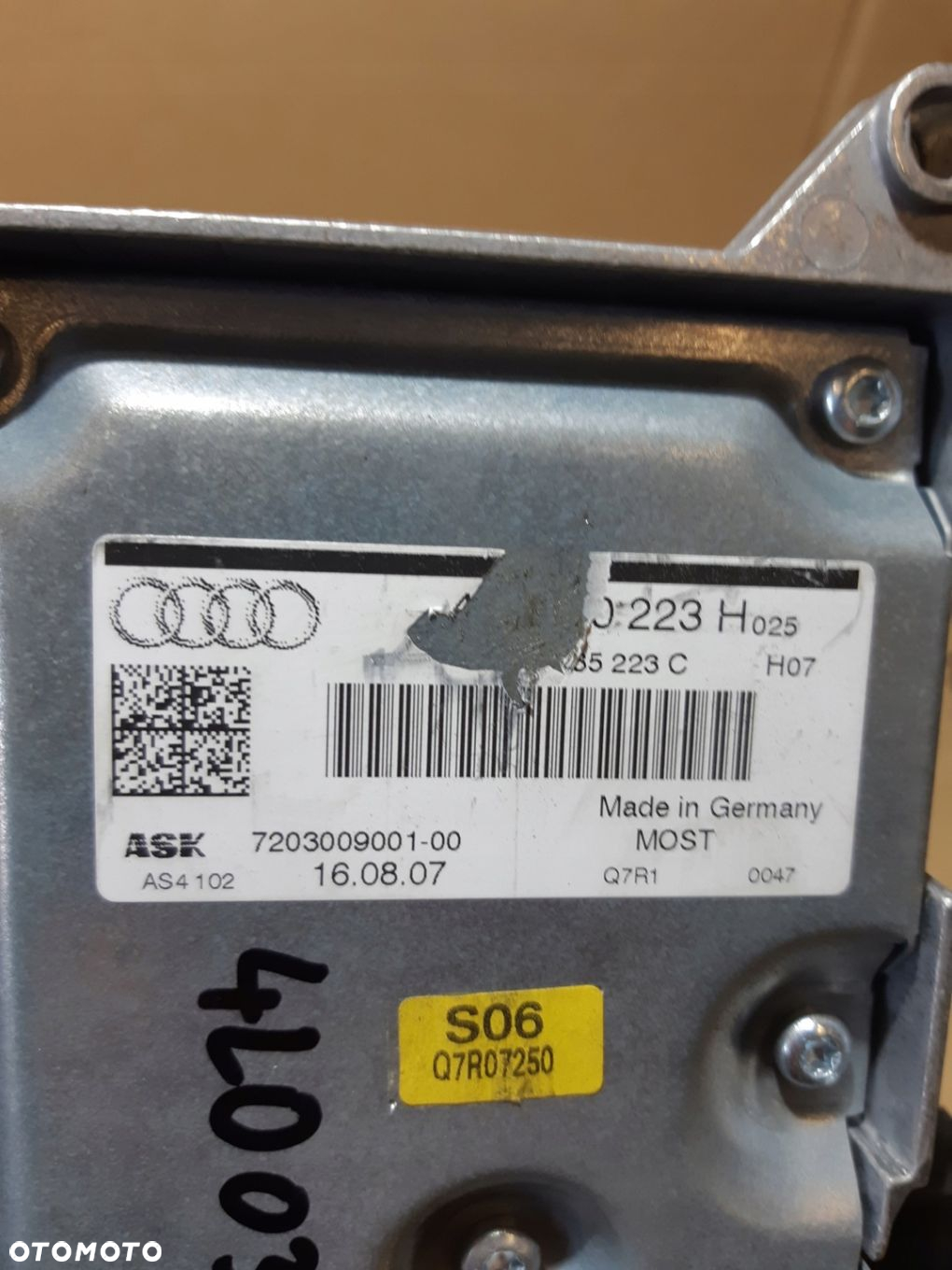 AUDI Q7 4L WZMACNIACZ RADIA AUDIO ASK 4L0910223H 4L0035223C - 8