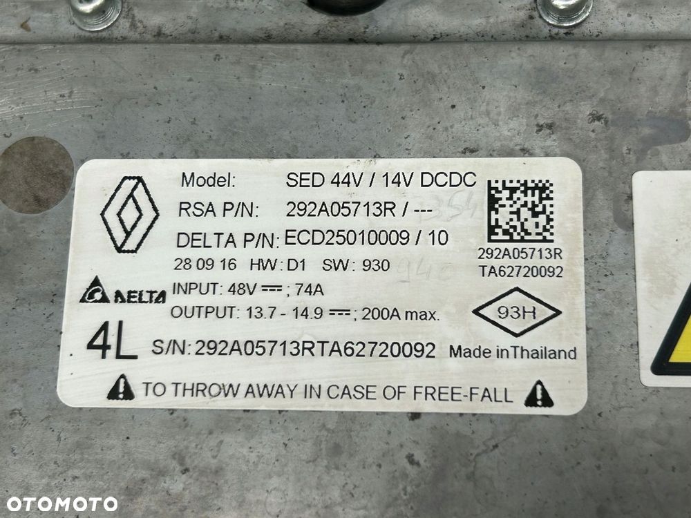 konwerter wymiennik ciepła scenic iv 292a05713r - 5