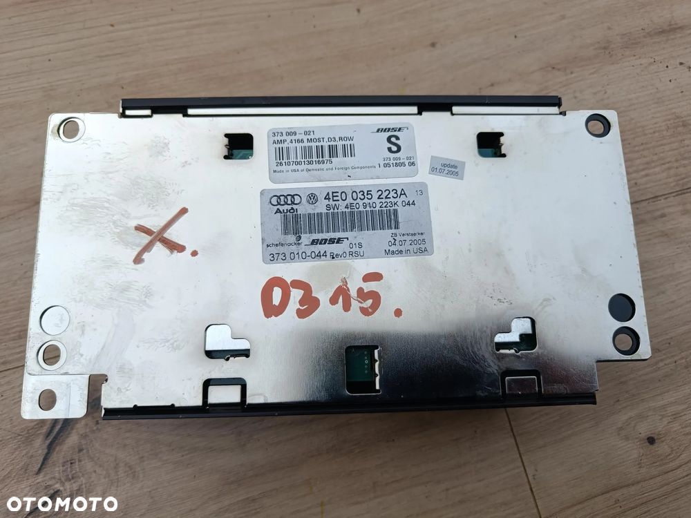 AUDI A8 D3 WZMACNIACZ AUDIO BOSE 4E0035223A USZKODZONY - 4