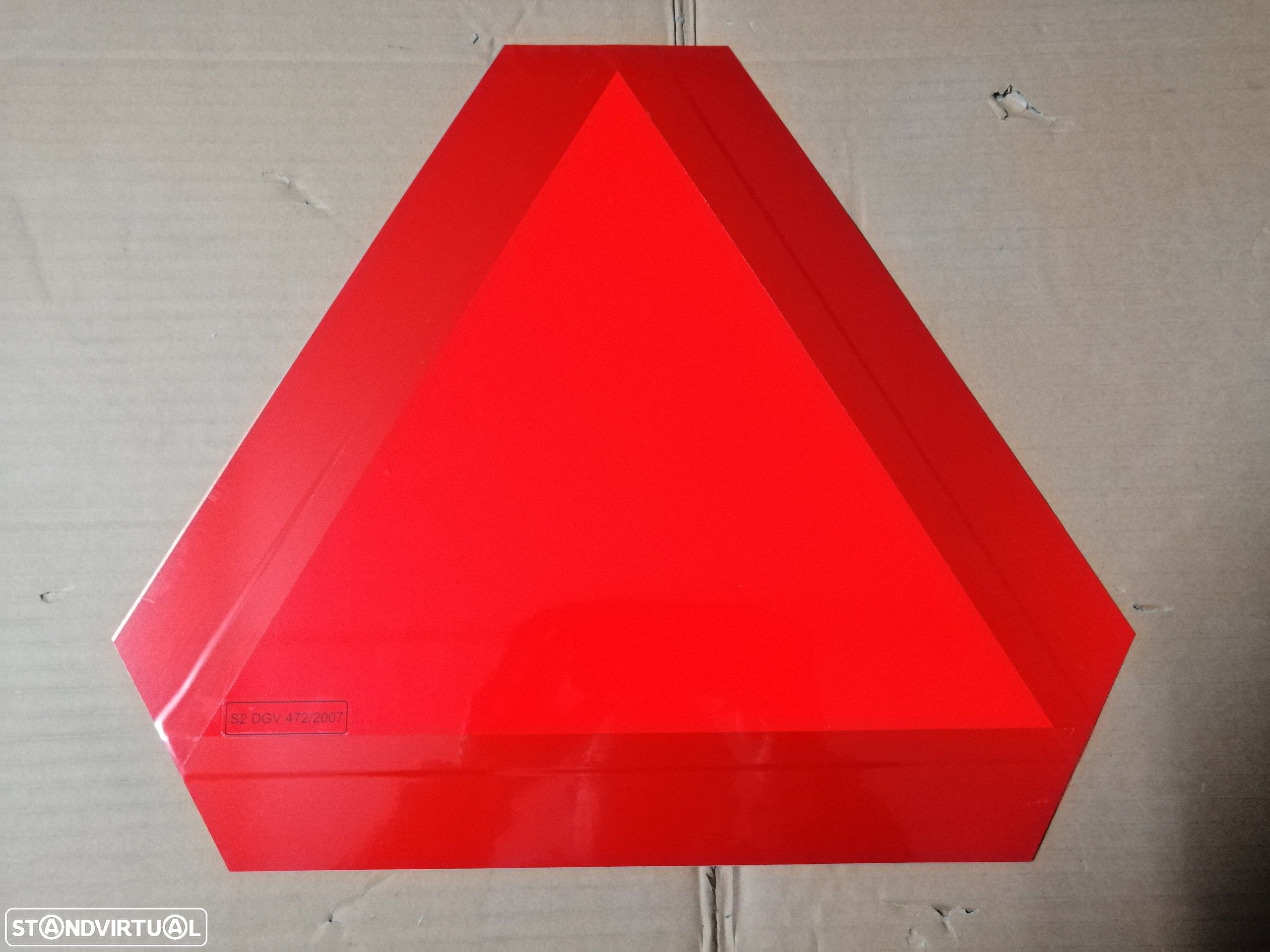 Placa/Triângulo reflector S2 para Tractor Reboque Atrelado NOVA - 1