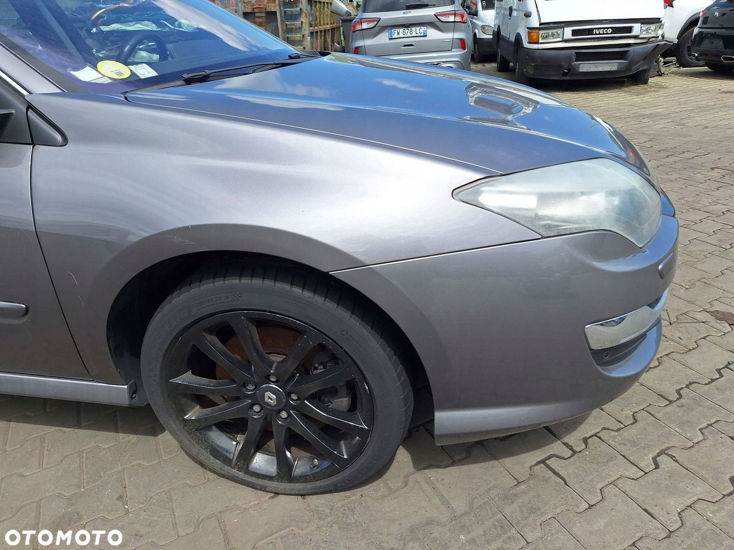 Renault Laguna 3 III LIFT 13- ZDERZAK PRZÓD TEKNG BIXENON LED MASKA ZESTAW - 11