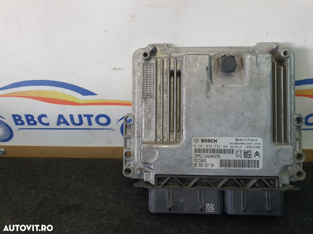 ECU 1.5 D PEUGEOT 208   9830225780 - 2