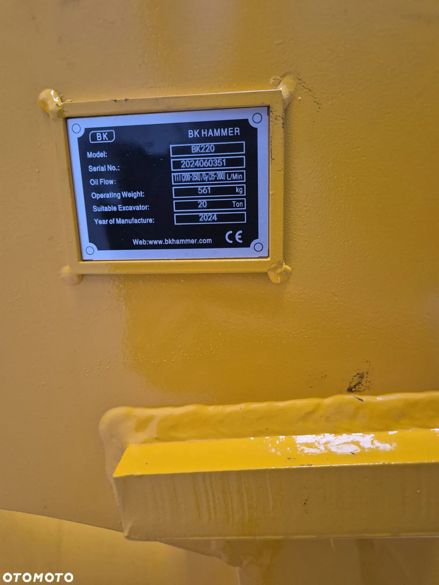 Powertilt- szybkozłącze , rotor hydrauliczny BK HAMMER do maszyn JCB 17-22t - 2