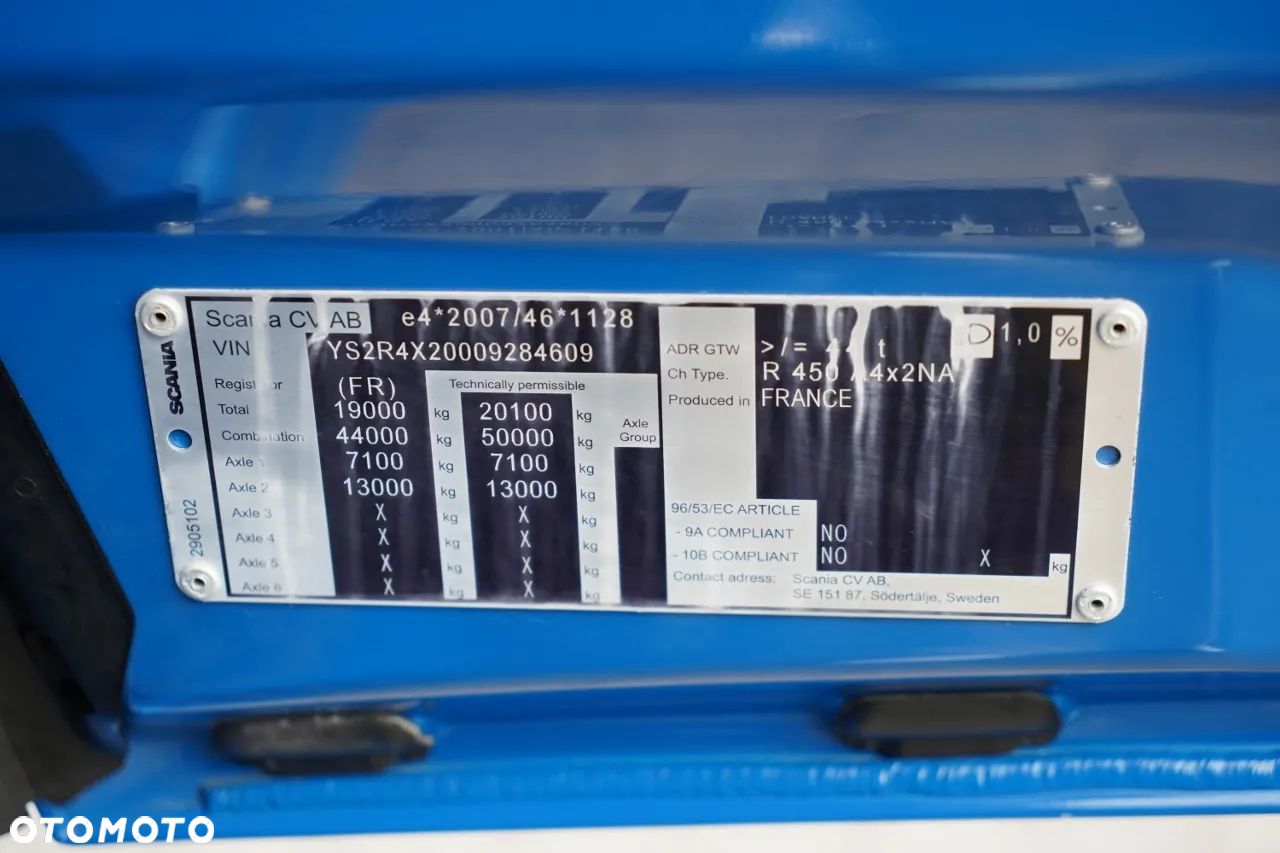 Scania R 450 / RETARDER / HYDRAULIKA / I-PARK COOL / ALUFELGI / SPROWADZONA / PO KONTRAKCIE SERWISOWYM - 34