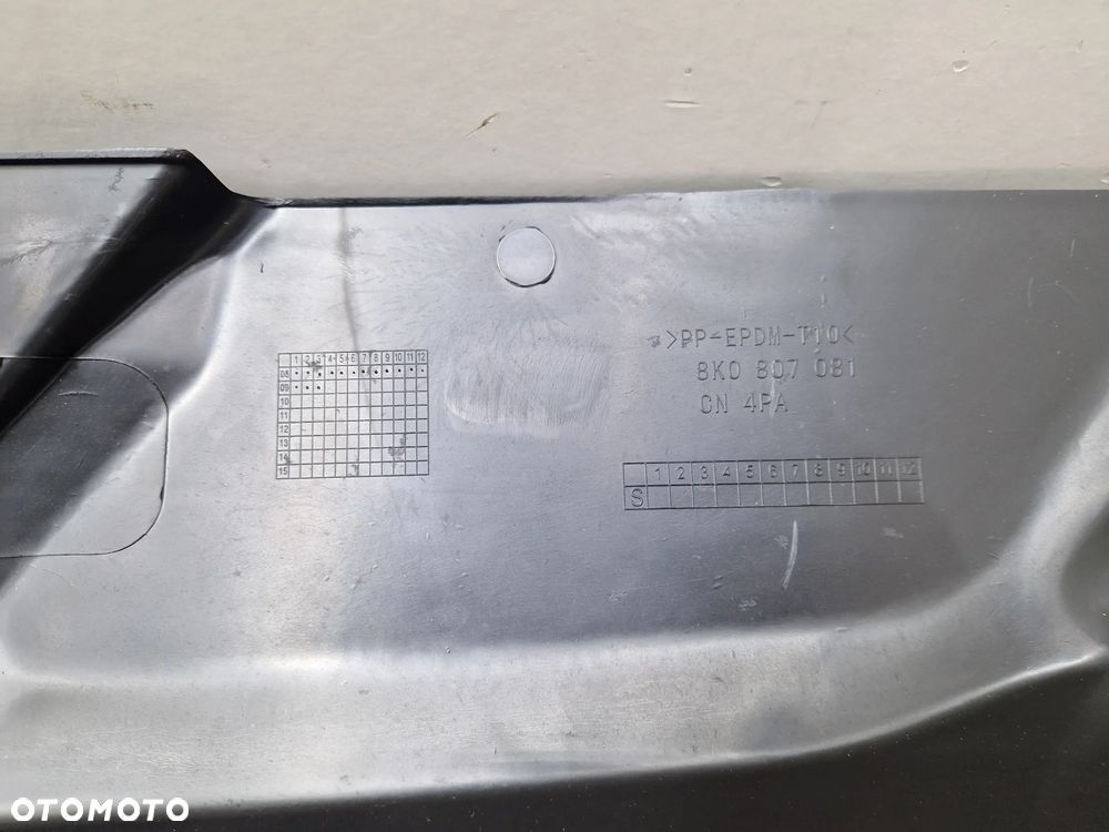 AUDI A4 B8 07-12 OSŁONA WLOT PASA PRZEDNIEGO NOWY 8K0807081 - 5
