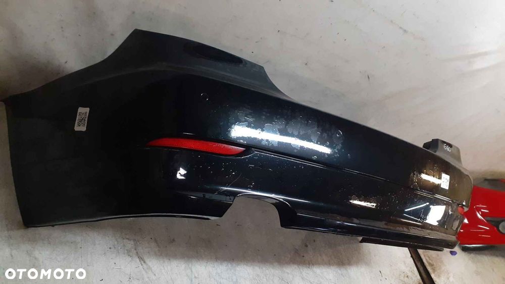 + ZDERZAK TYŁ TYLNY BMW SERIA 5 E60 BLACK SHAPPIRE CZARNY PDC CZUJNIKI - 4
