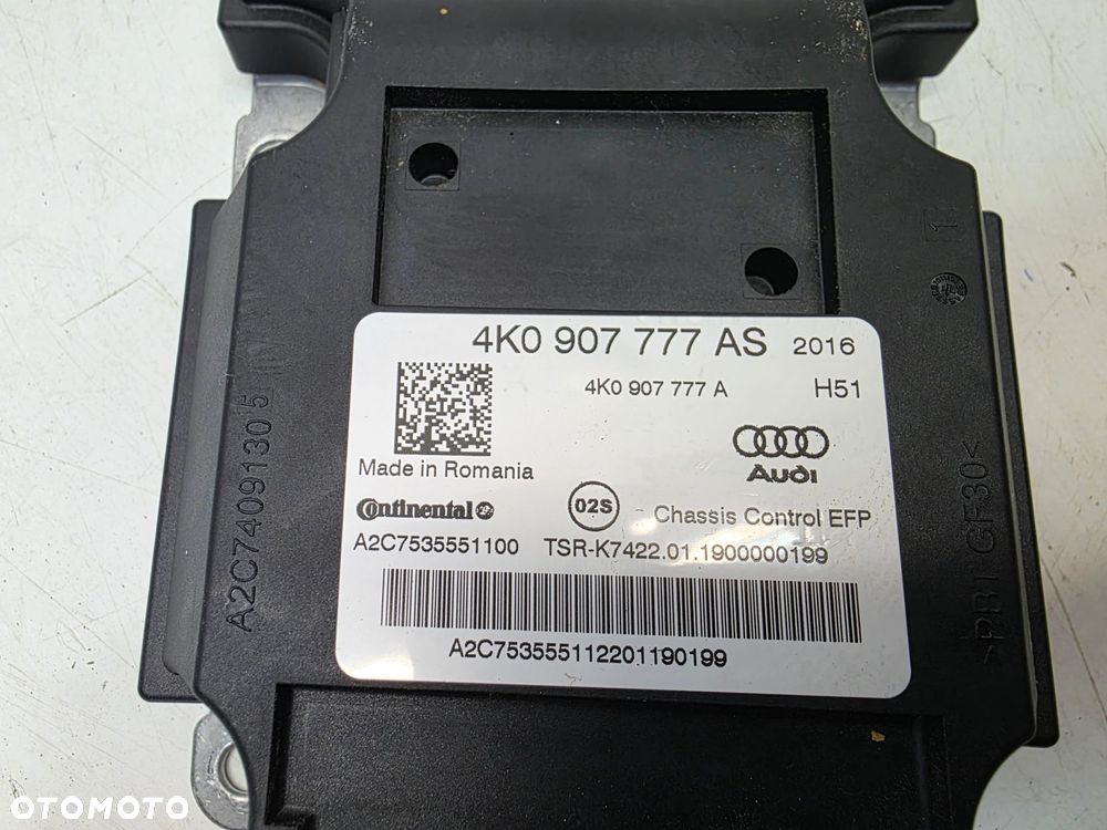 STEROWNIK MODUŁ ZAWIESZENIA PNEUMATYCZNEGO AUDI A6 C8 A7 4K0907777AS - 8