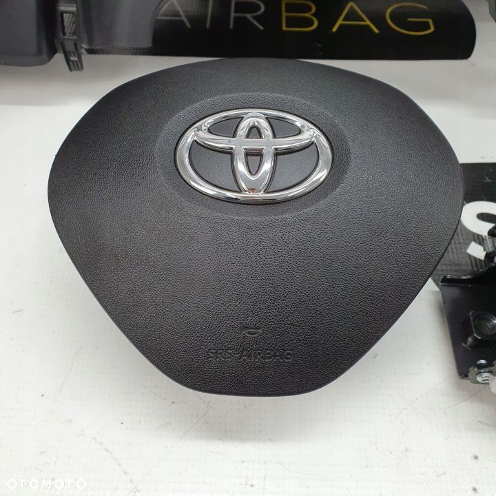 TOYOTA AYGO DESKA ROZDZIELCZA KONSOLA KOKPIT PULPIT PODUSZKI AIRBAG AIR BAG PASY KIT SET - 5