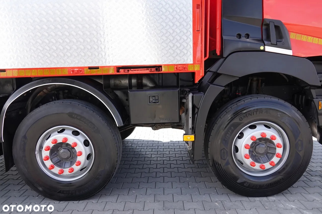 Renault C 430 / 8x4 / SKRZYNIOWY 7 M + HDS PALFINGER PK 24001-K C / WYSÓW 12,5M / STEROWANIE RADIOWE / WIDŁY / ROTATOR / SPROWADZONY - 21