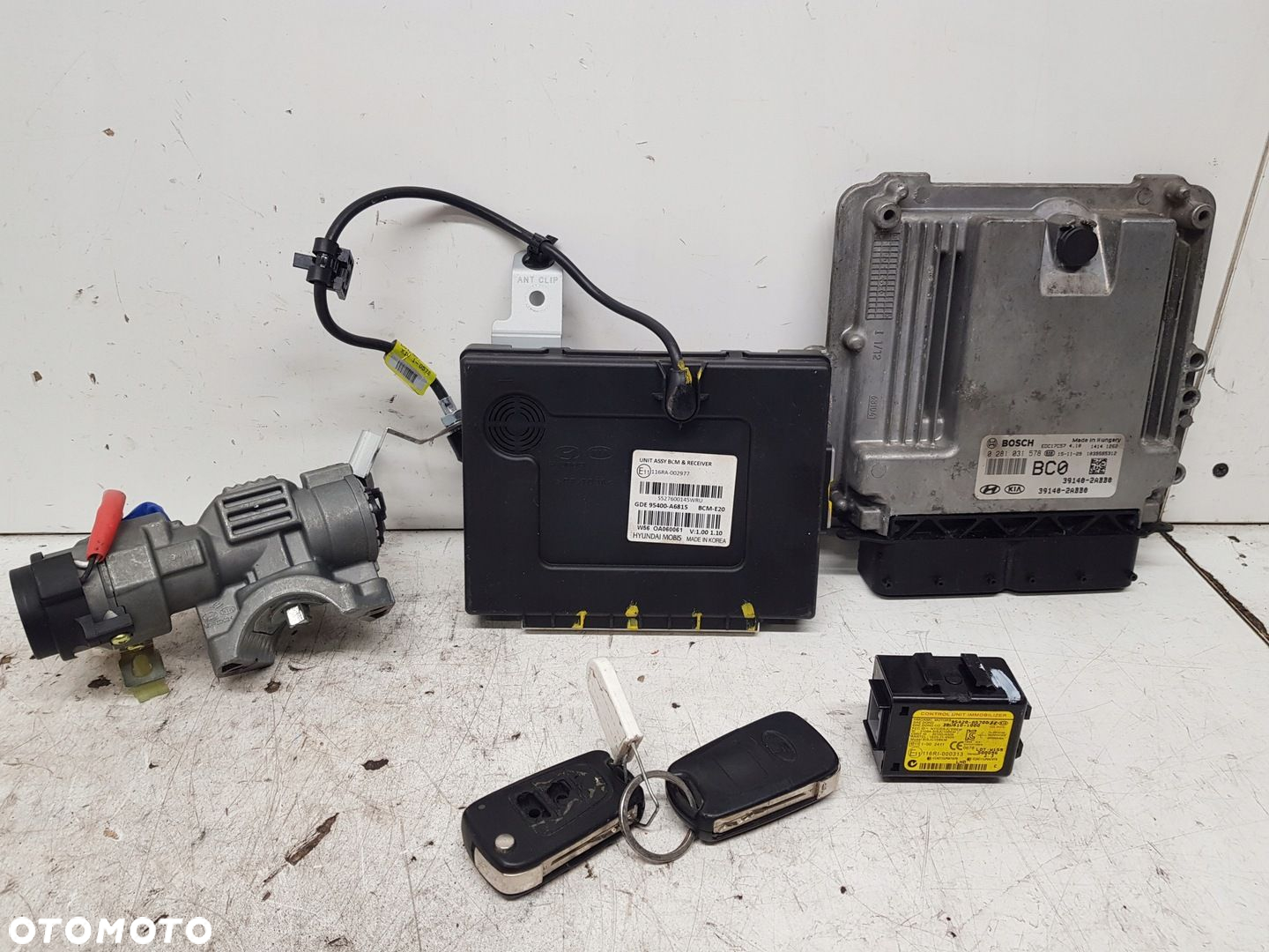 HYUNDAI I30 II KOMPUTER ZESTAW STARTOWY 1,6CRDI 0281031578 39140-2ABB0 - 3