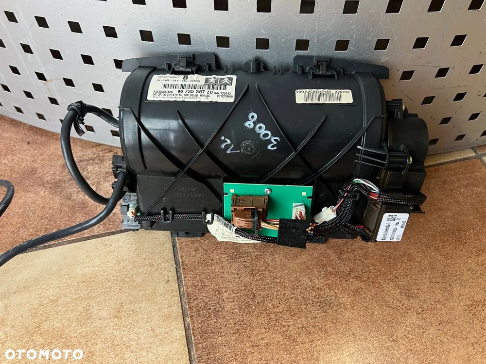 EKRAN WYŚWIETLACZ  LCD MONITOR RADIA PEUGEOT 3008 5008 I 96735367ZD - 3