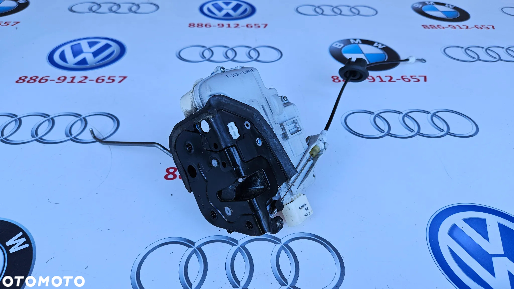 Audi A4 B7 Kompletny zamek drzwi przód lewy Zamek drzwi przednich lewych 8E1837015AA EUROPA 9 PIN - 5