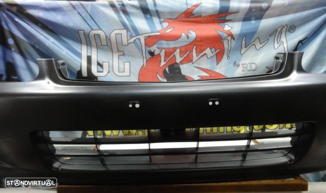 Para-choques frontal honda civic 1999-2001 2 / 3 / 4 portas em plástico ABS - 4