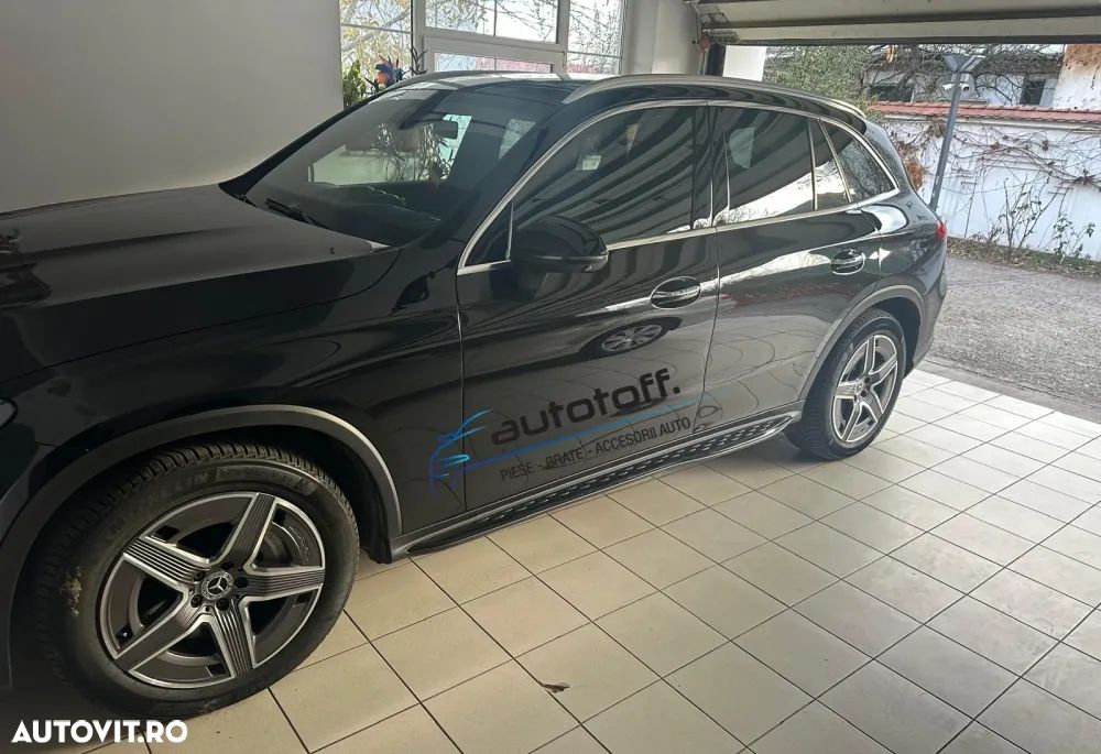 Praguri Mercedes GLC X254 C254 (2023+) - Trepte Din Aluminiu Black Design - 2