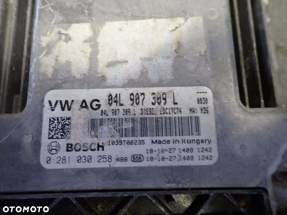 AUDI A4 B9 QUATTRO 2.0 TDI 16+ KOMPUTER SILNIKA 04L907309L - 2