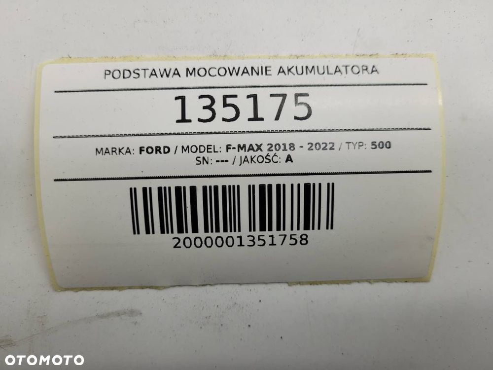 PODSTAWA MOCOWANIE AKUMULATORA FORD F-MAX 500 EURO 6 - 8