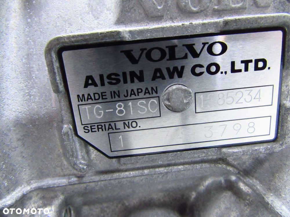VOLVO XC60 II 2.0 T5 250KM 17-21 SKRZYNIA BIEGOW AUTOMATYCZNA AUTOMAT 1285234 TG-81SC 31380617 35tkm - 11