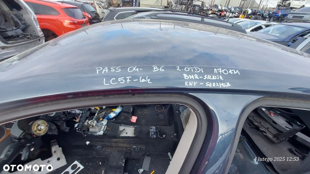 VW Passat B6 Maska pokrywa silnika lakier kod LC5F - 3