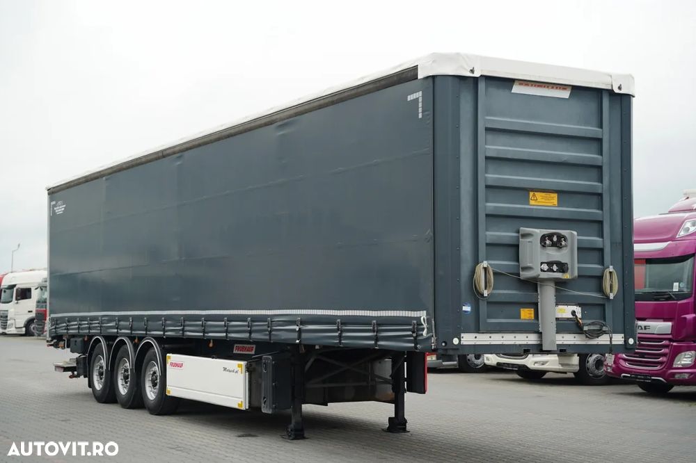 Fruehauf CORTINĂ / STANDARD / LIFT 2.000 kg / PODEA PUTERNICĂ CU BAIE / CONTENIER PENTRU PALEȚI - 8