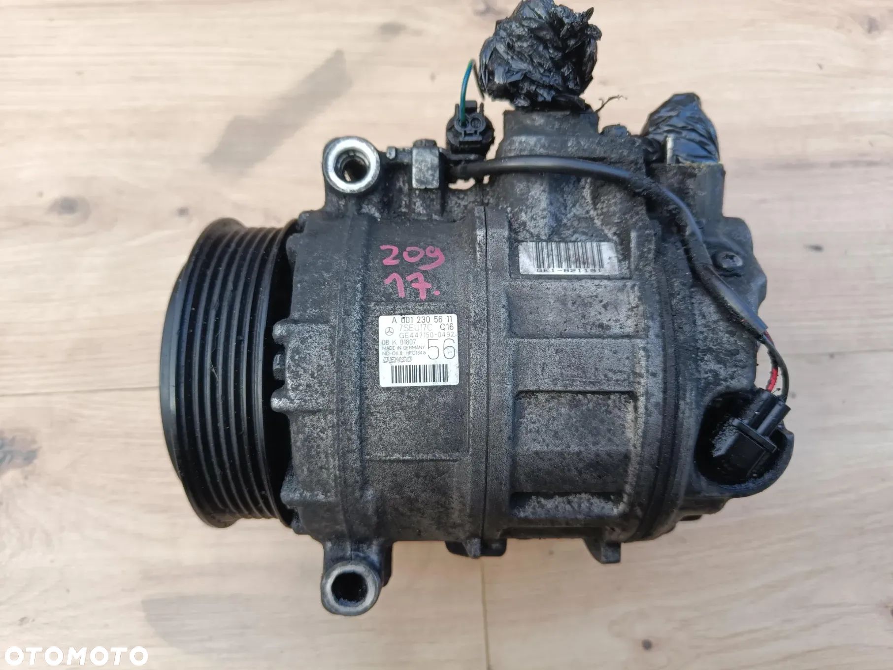 MERCEDES W203 W209 CLK W211 W220 2.2 2.7 3.2 CDI DIESEL SPRĘŻARKA KLIMATYZACJI A0012305611 - 1