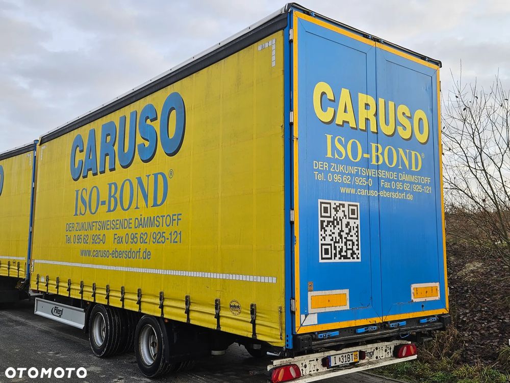 Fliegl PRZYCZEPA CIĘŻAROWA / 60m3 / 2 SZT IDENTYCZNE / NOWE PLANDEKI W CENIE / 3M WYSOKA / TANDEM / 2 OSIE / 19 PALET / DOLNY SPRZĘG / 18 TON DMC / 13 TON ŁADOWNOŚĆ - 3