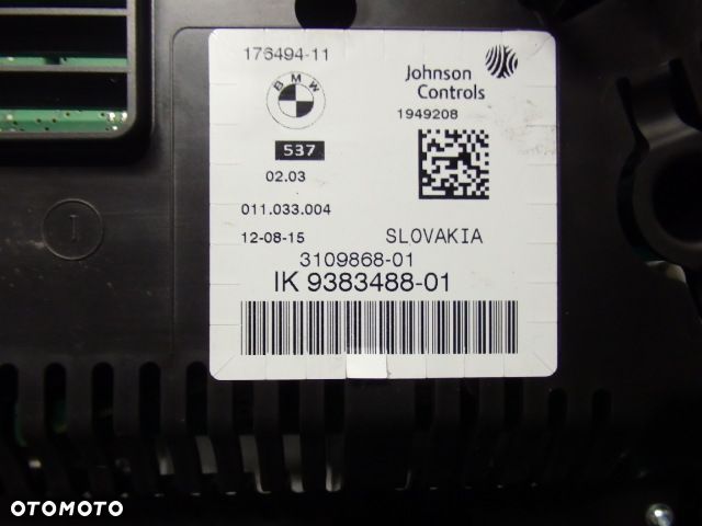 BMW F10 F11 LCI LIFT ZEGARY EUROPA LICZNIK DIESEL 3109868 RAF-AUTO CZĘŚCI BMW - 2