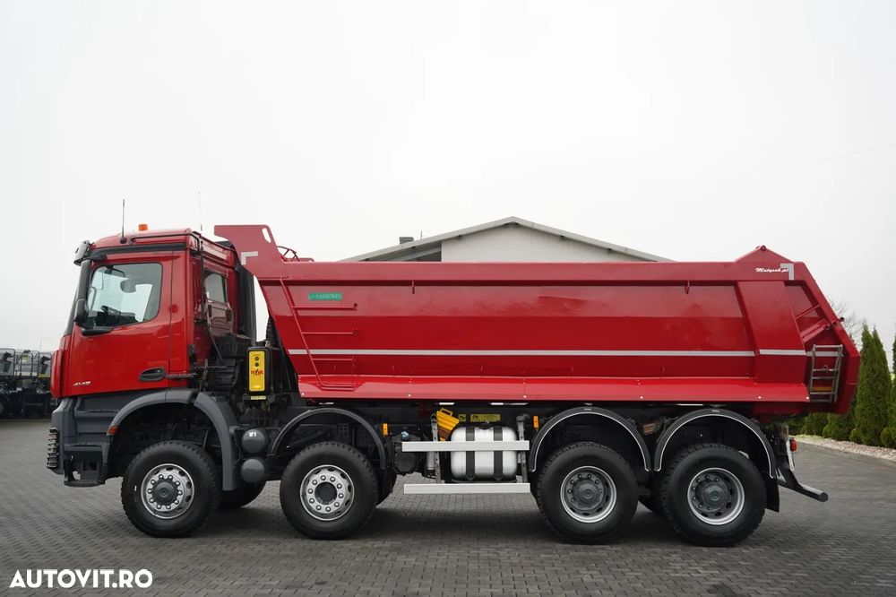 Mercedes-Benz AROCS 4145 / 8x6 / BASCULABILĂ PE SPATE / SKIBICKI / CUTIE DE VITEZE MANUALĂ / ANVELOPE NOI - 8