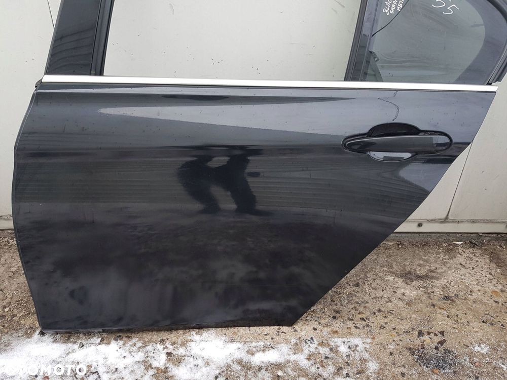 BMW F30 11-19r DRZWI LEWE TYŁ TYLNE 475 BLACK SAPPHIRE - 2