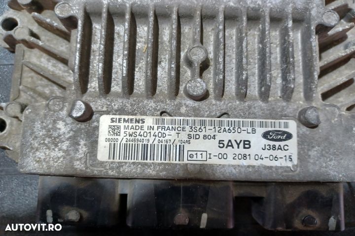 Calculator motor ECU 3S6112A650  5WS40140DT - 1.4 TDCI 3S6112A650  5W - 3
